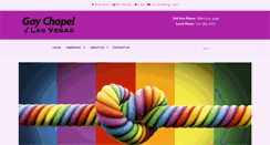 Desktop Screenshot of gaychapeloflasvegas.com