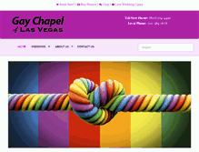 Tablet Screenshot of gaychapeloflasvegas.com